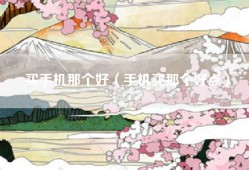 买手机那个好（手机买那个好点）