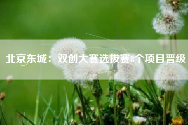 北京东城：双创大赛选拔赛8个项目晋级