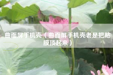 曲面屏手机壳（曲面屏手机壳老是把贴膜顶起来）