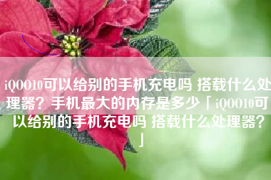 iQOO10可以给别的手机充电吗 搭载什么处理器？手机最大的内存是多少「iQOO10可以给别的手机充电吗 搭载什么处理器？」